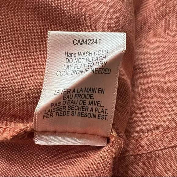 Young Fabulous & Broke Cove Linen Blend Pant in Paprika Size Small - Picture 8 of 9